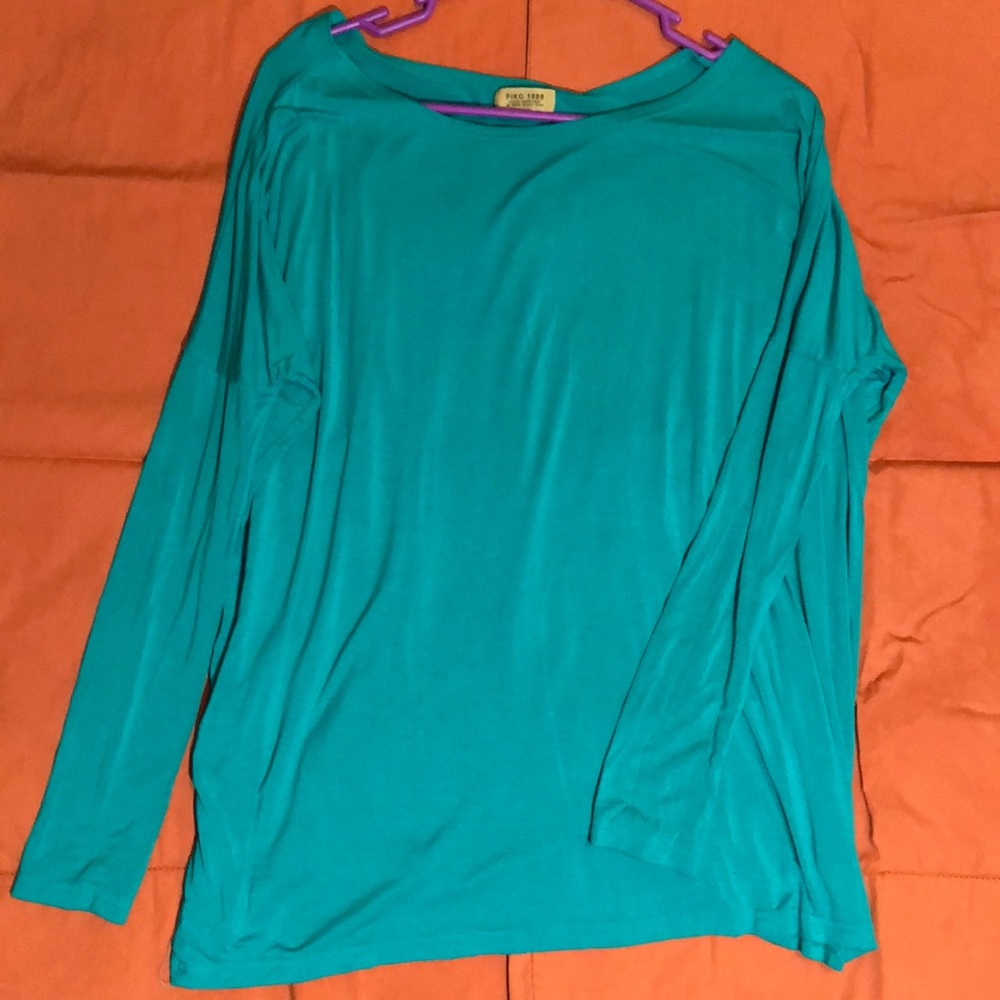 Teal Piko Top
